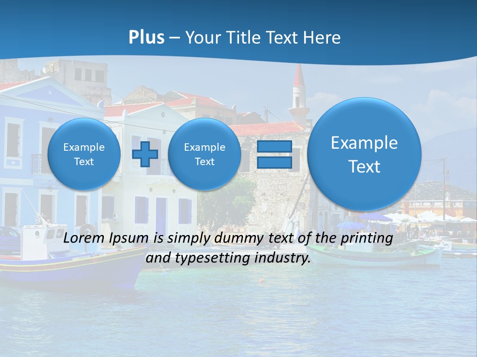Summer View Lagoon PowerPoint Template