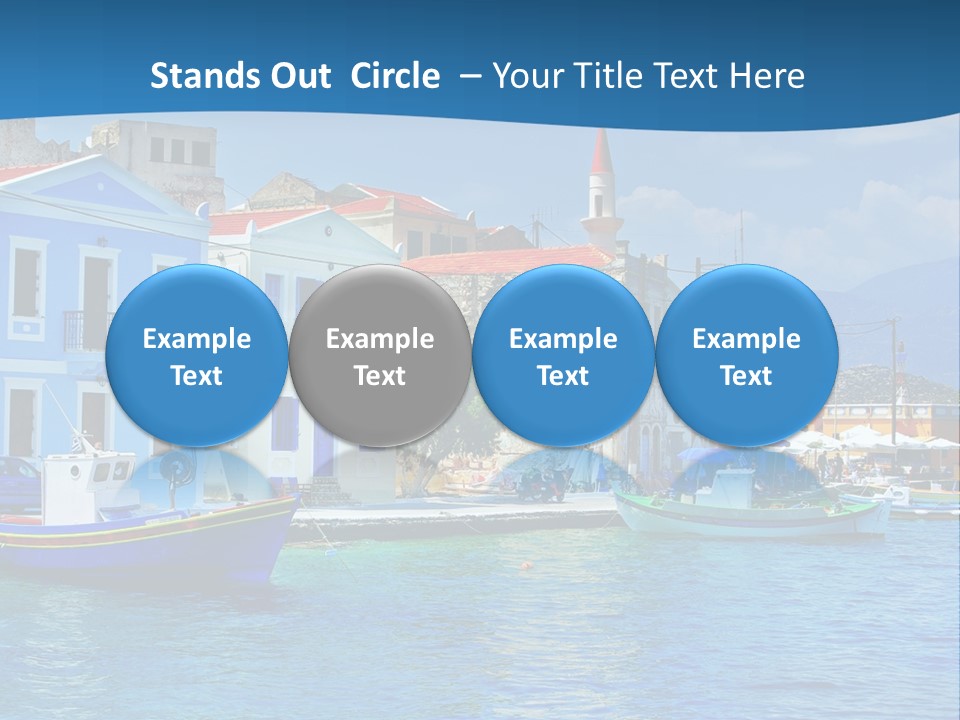 Summer View Lagoon PowerPoint Template