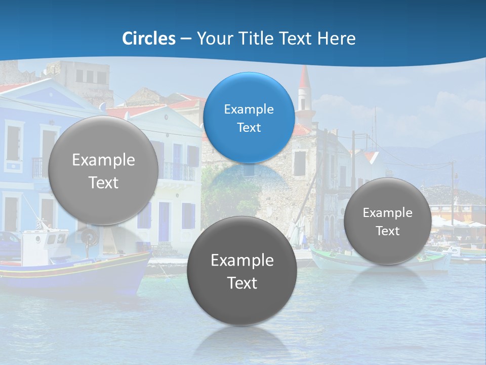 Summer View Lagoon PowerPoint Template