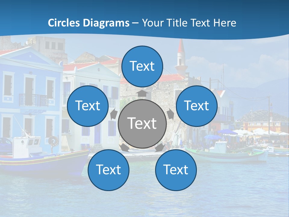 Summer View Lagoon PowerPoint Template