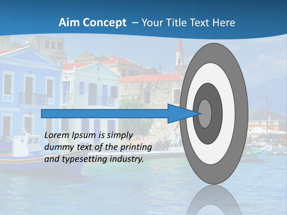 Summer View Lagoon PowerPoint Template