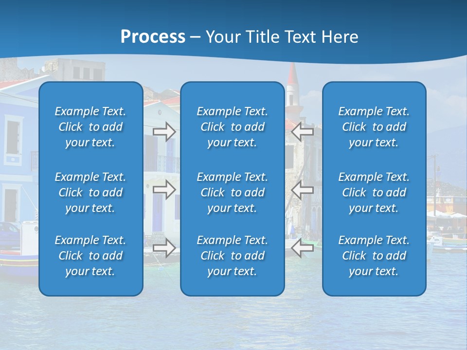 Summer View Lagoon PowerPoint Template