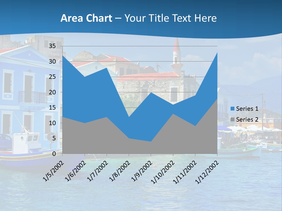 Summer View Lagoon PowerPoint Template