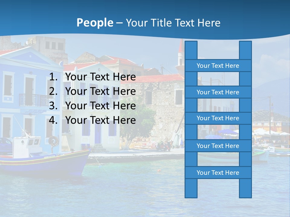 Summer View Lagoon PowerPoint Template