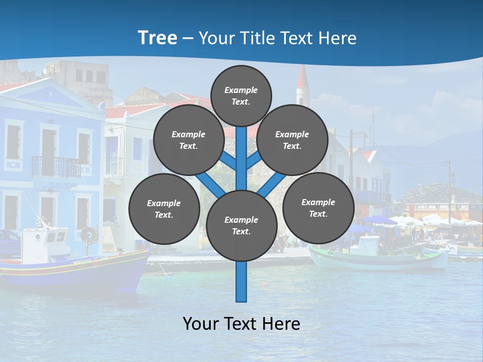 Summer View Lagoon PowerPoint Template