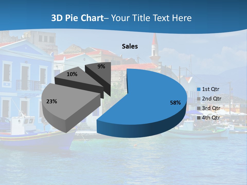 Summer View Lagoon PowerPoint Template