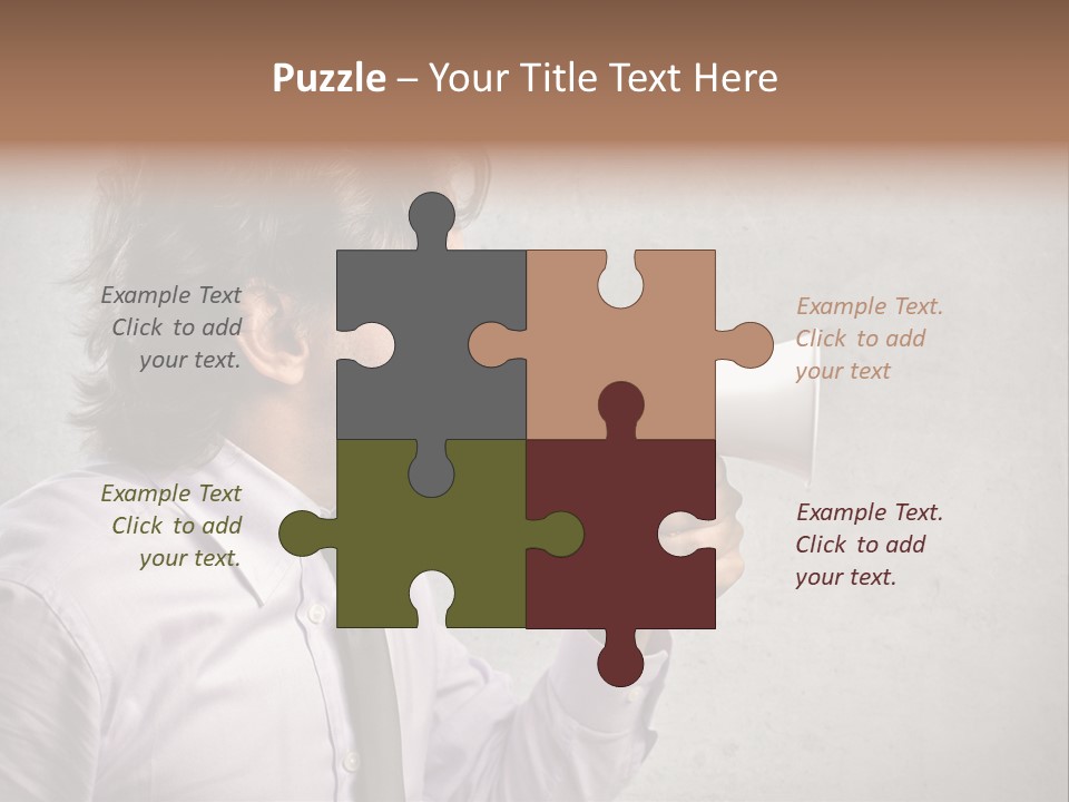 Lawn Caucasian Career PowerPoint Template