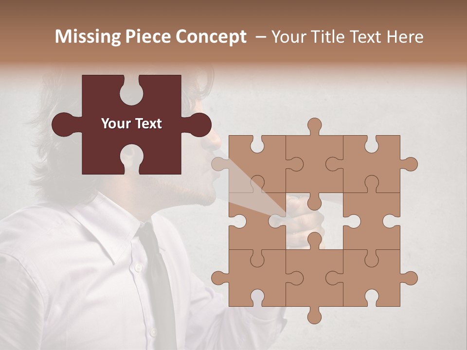 Lawn Caucasian Career PowerPoint Template