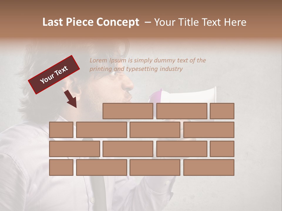 Lawn Caucasian Career PowerPoint Template