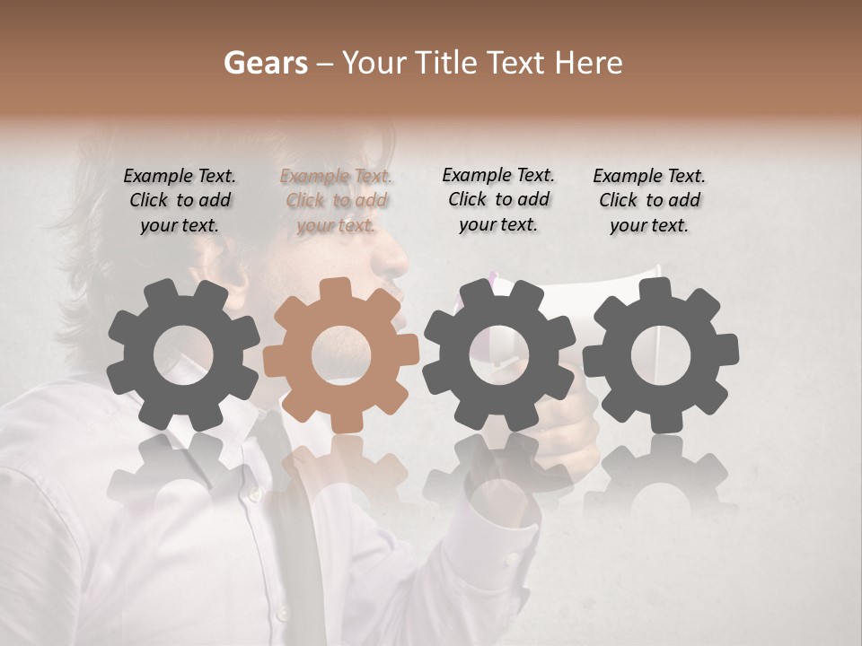 Lawn Caucasian Career PowerPoint Template