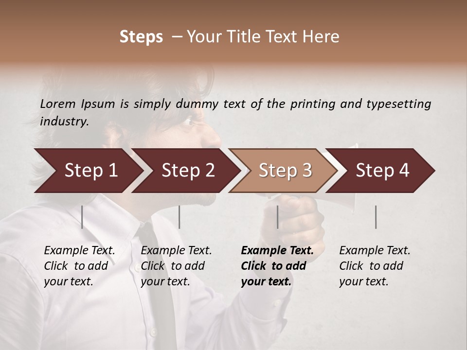Lawn Caucasian Career PowerPoint Template