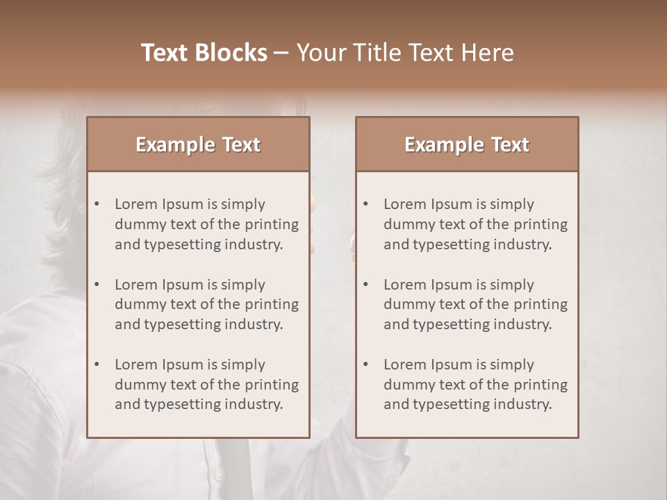Lawn Caucasian Career PowerPoint Template