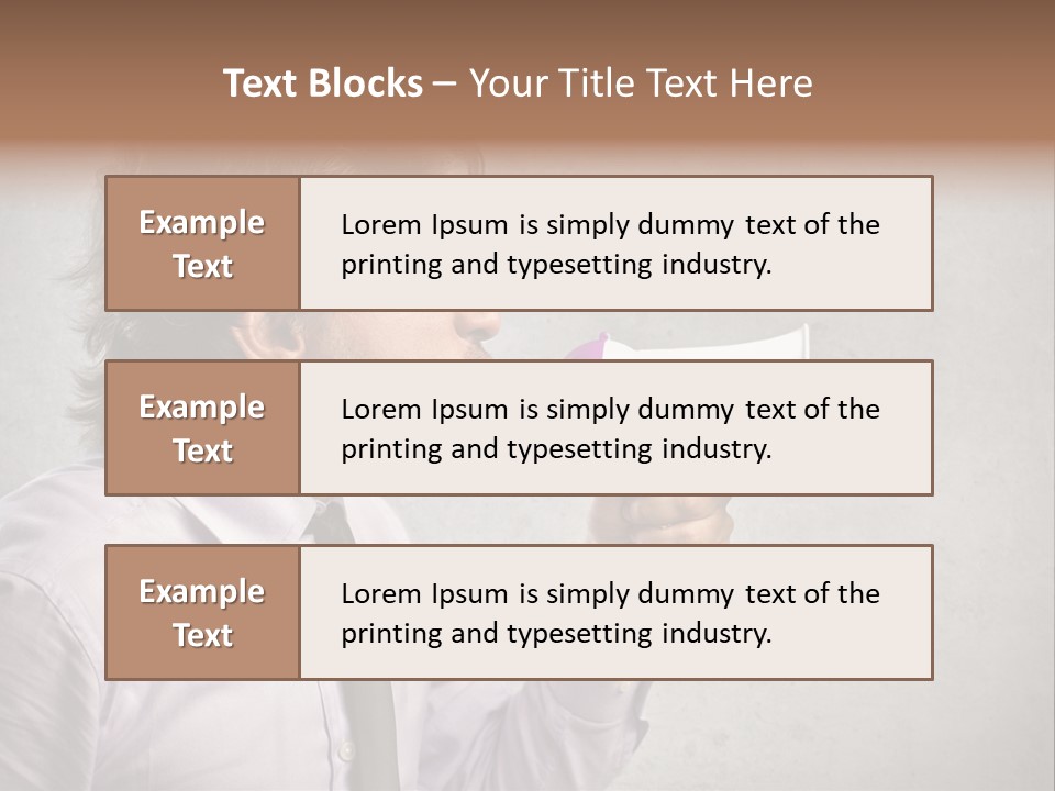 Lawn Caucasian Career PowerPoint Template