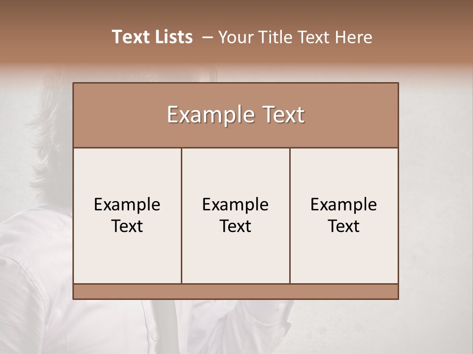 Lawn Caucasian Career PowerPoint Template