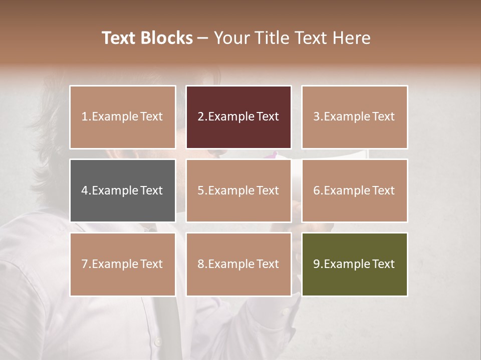 Lawn Caucasian Career PowerPoint Template