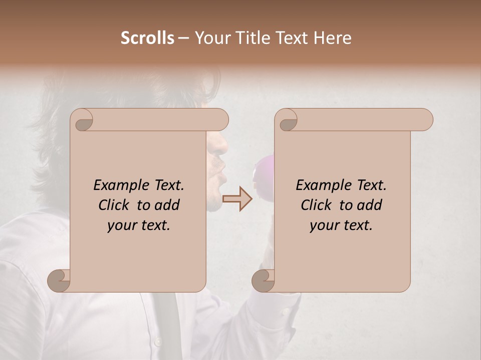 Lawn Caucasian Career PowerPoint Template