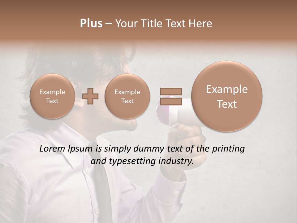 Lawn Caucasian Career PowerPoint Template