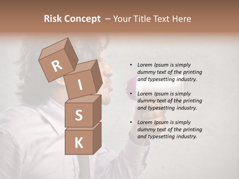 Lawn Caucasian Career PowerPoint Template