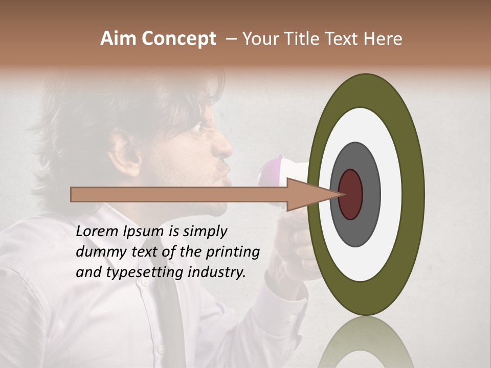 Lawn Caucasian Career PowerPoint Template