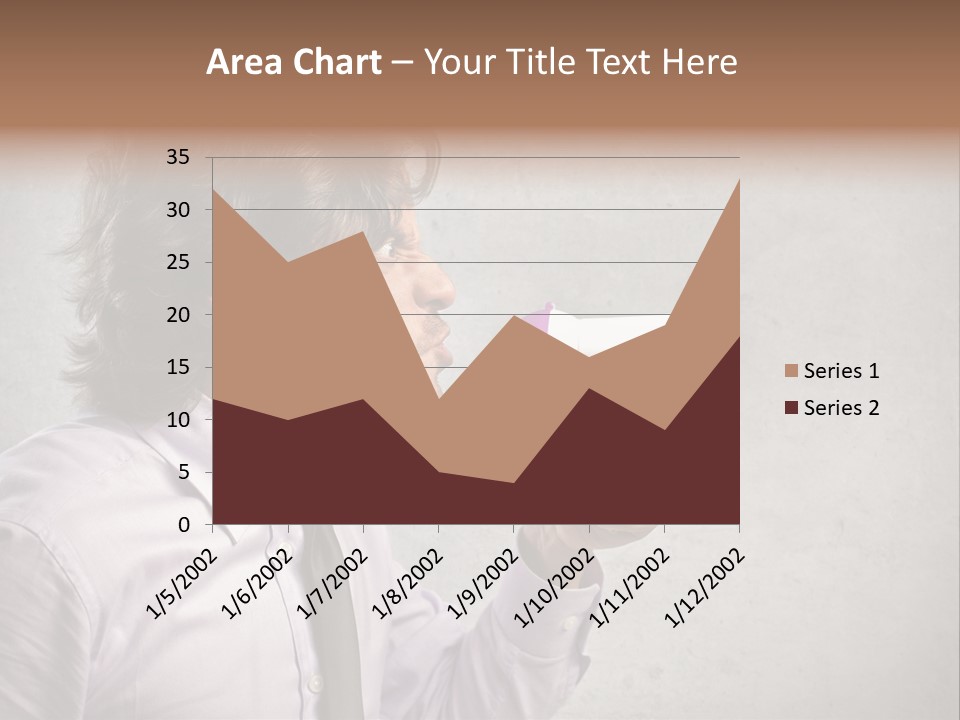 Lawn Caucasian Career PowerPoint Template