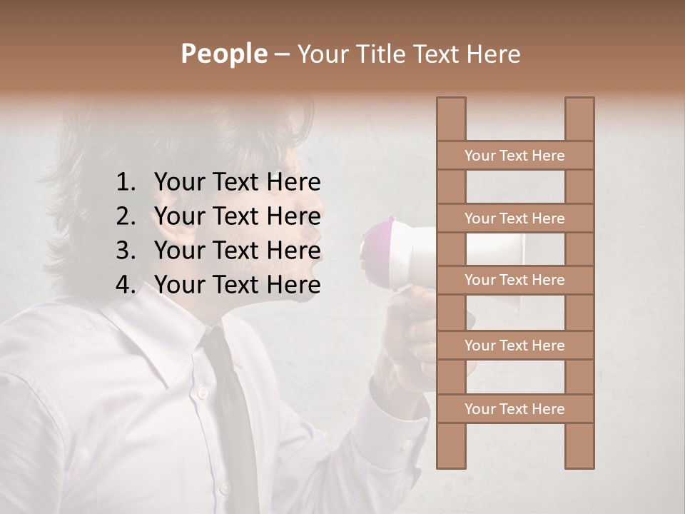 Lawn Caucasian Career PowerPoint Template