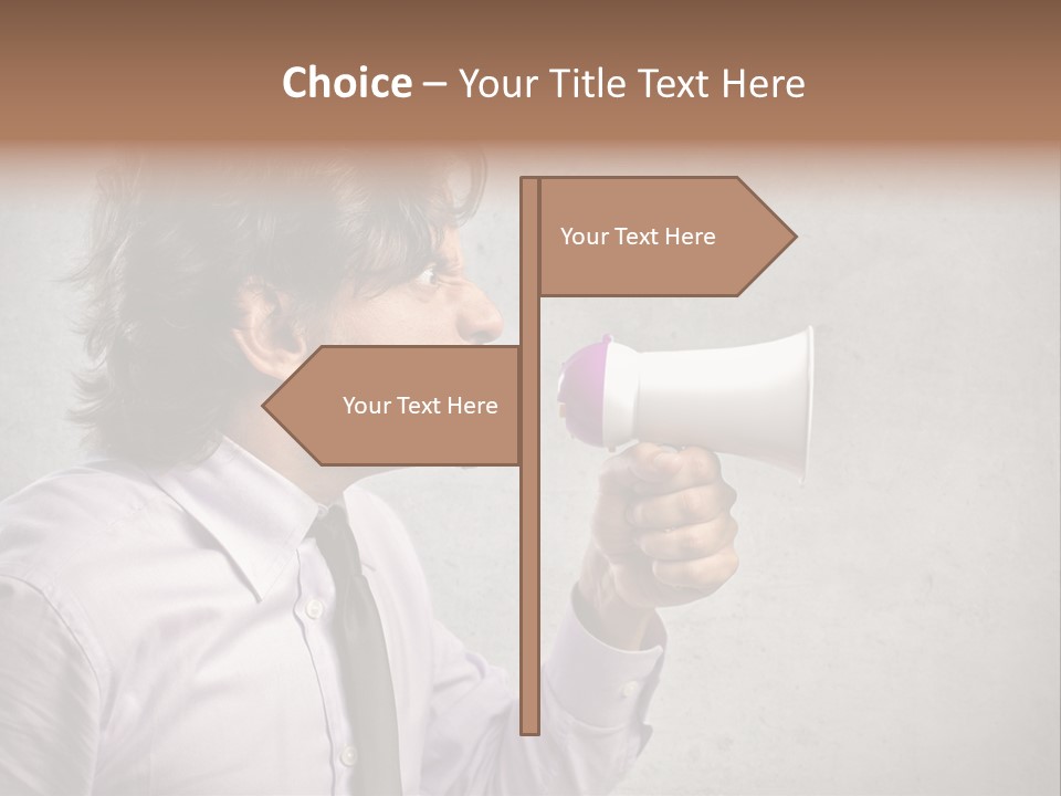 Lawn Caucasian Career PowerPoint Template