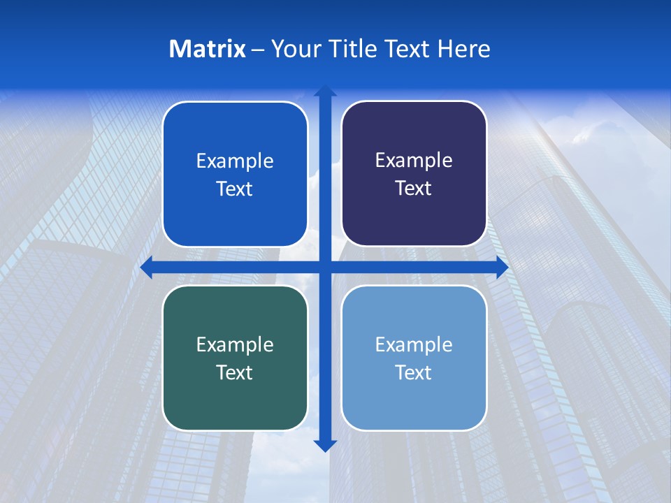 Cloud Bank Exterior PowerPoint Template