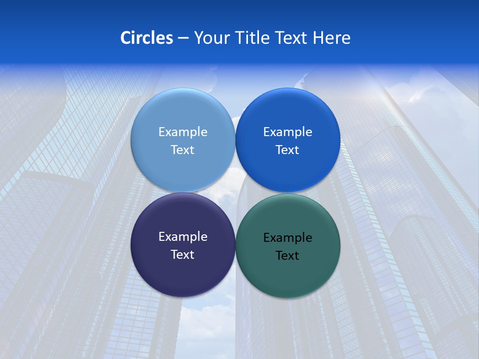 Cloud Bank Exterior PowerPoint Template