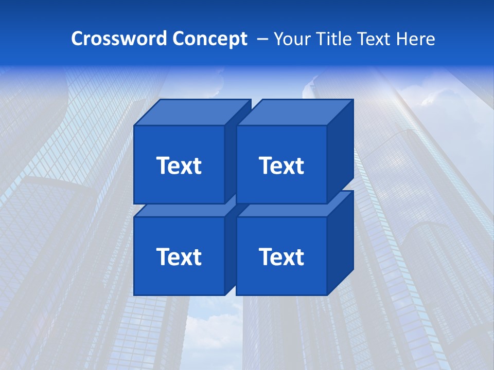Cloud Bank Exterior PowerPoint Template