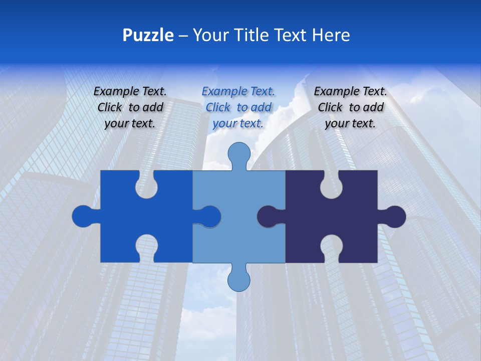 Cloud Bank Exterior PowerPoint Template