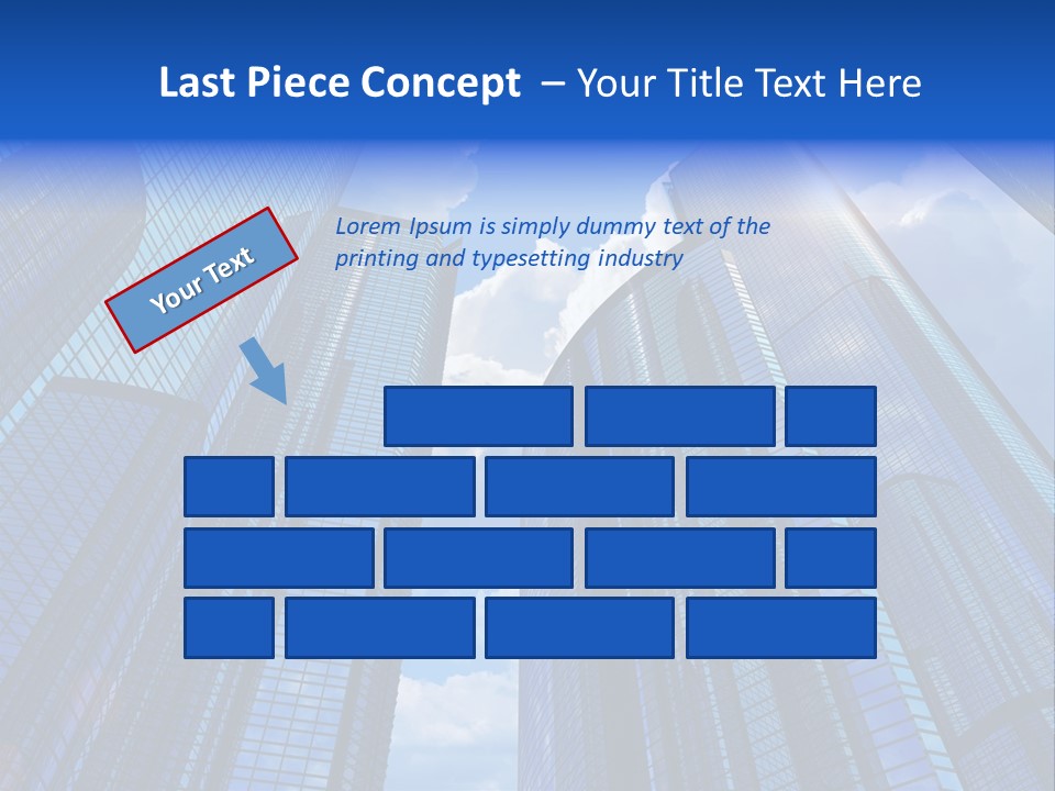 Cloud Bank Exterior PowerPoint Template