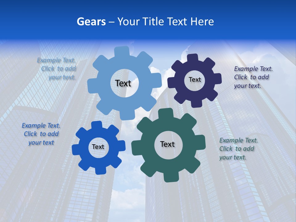 Cloud Bank Exterior PowerPoint Template