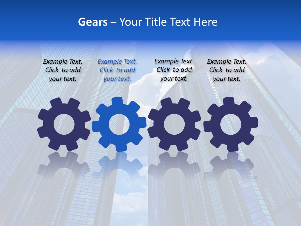 Cloud Bank Exterior PowerPoint Template