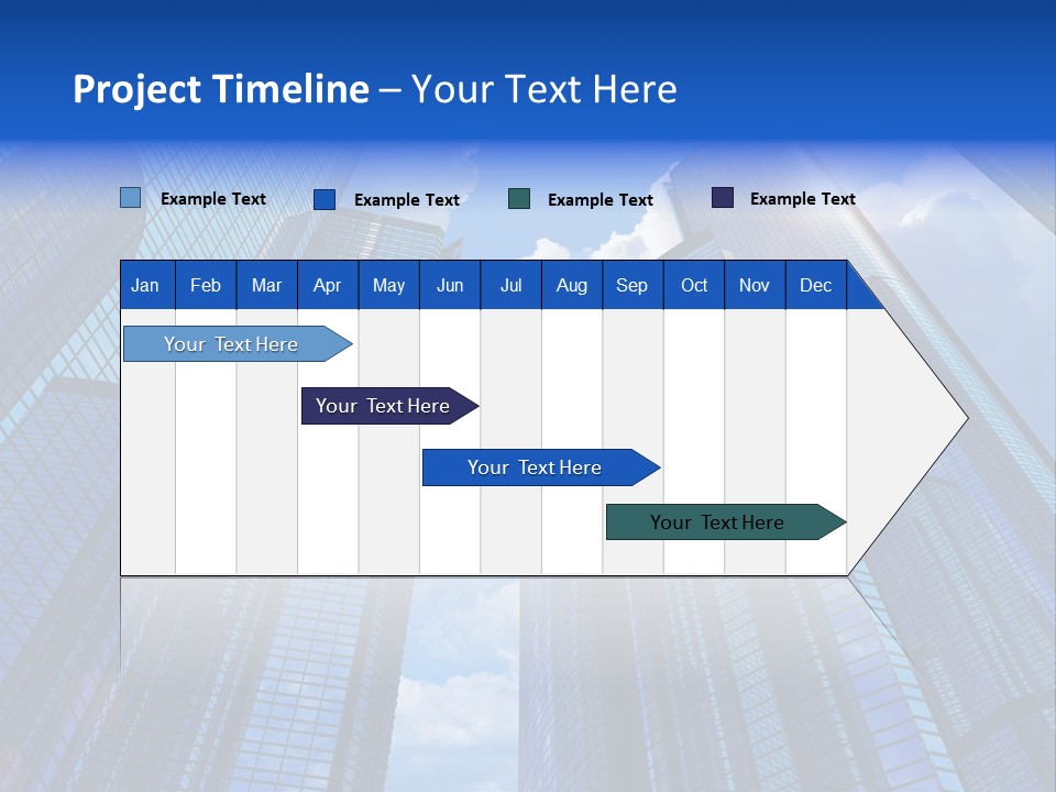 Cloud Bank Exterior PowerPoint Template
