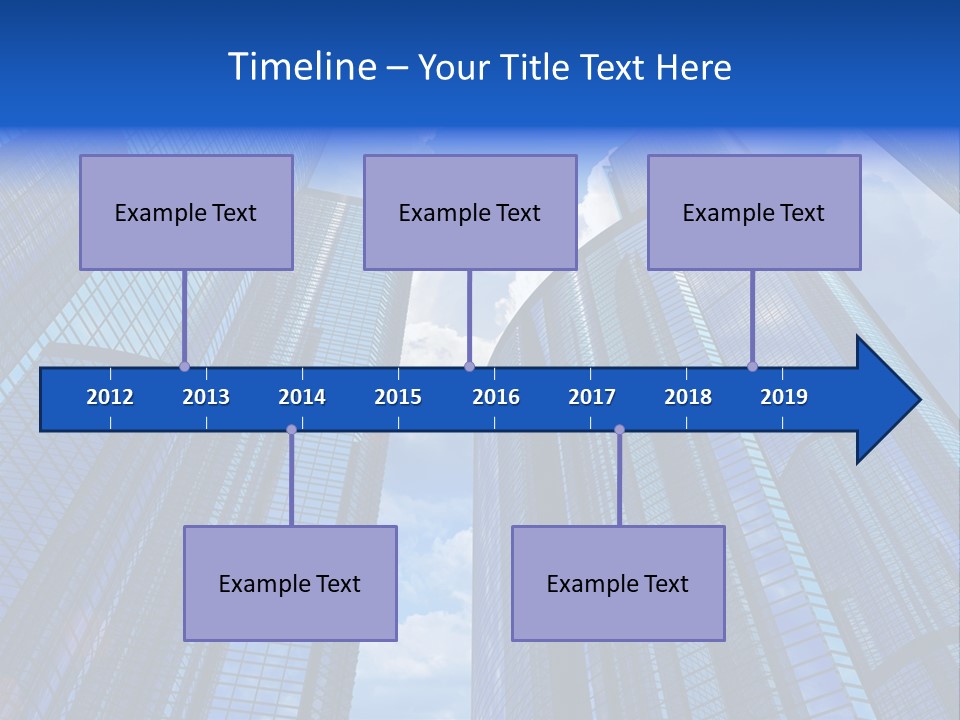 Cloud Bank Exterior PowerPoint Template