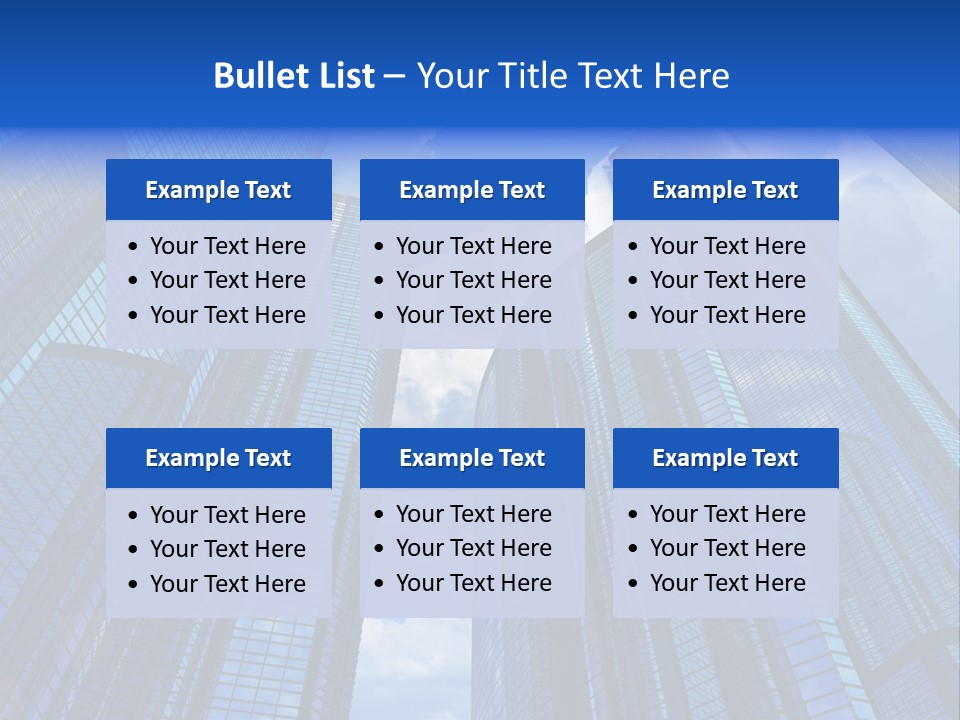 Cloud Bank Exterior PowerPoint Template
