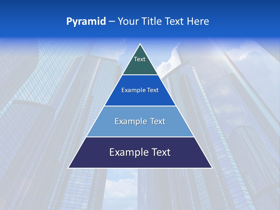 Cloud Bank Exterior PowerPoint Template