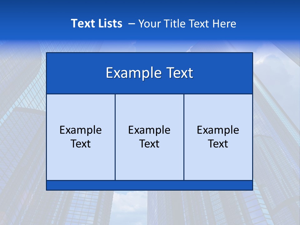Cloud Bank Exterior PowerPoint Template