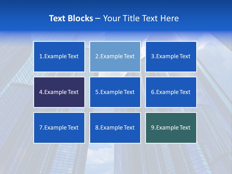 Cloud Bank Exterior PowerPoint Template
