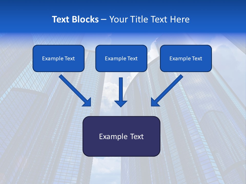 Cloud Bank Exterior PowerPoint Template