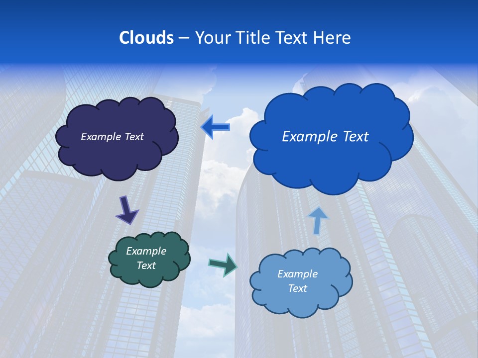 Cloud Bank Exterior PowerPoint Template