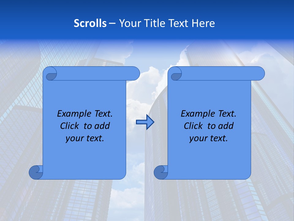 Cloud Bank Exterior PowerPoint Template