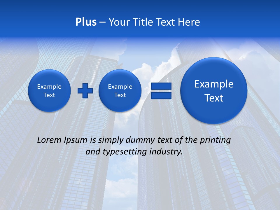 Cloud Bank Exterior PowerPoint Template