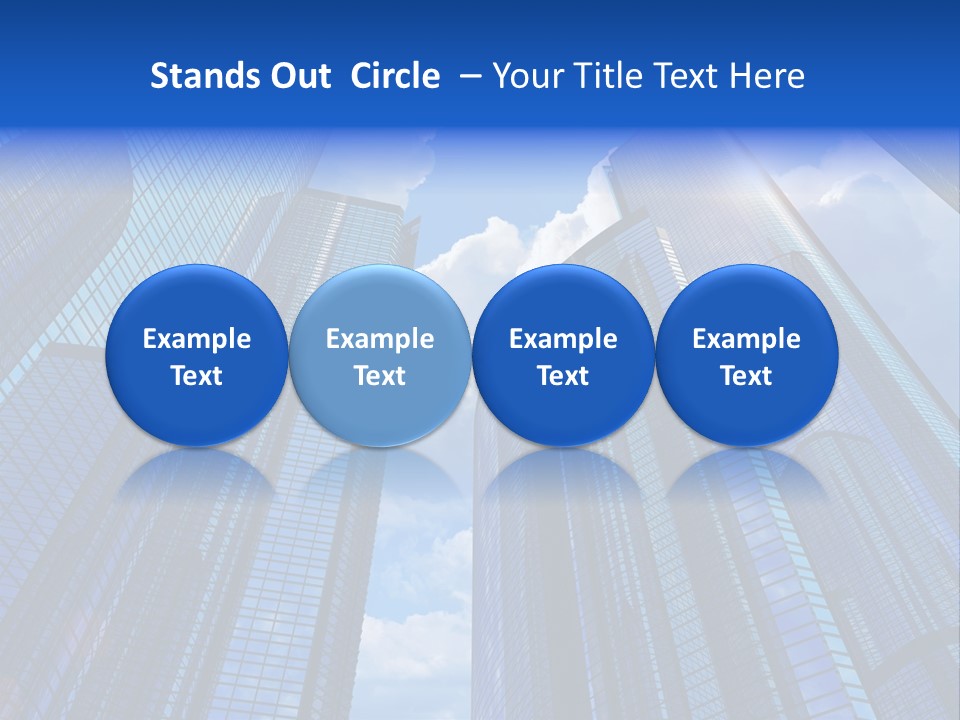 Cloud Bank Exterior PowerPoint Template