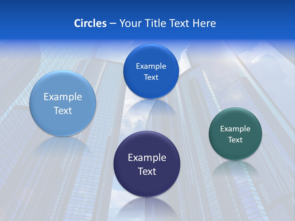 Cloud Bank Exterior PowerPoint Template