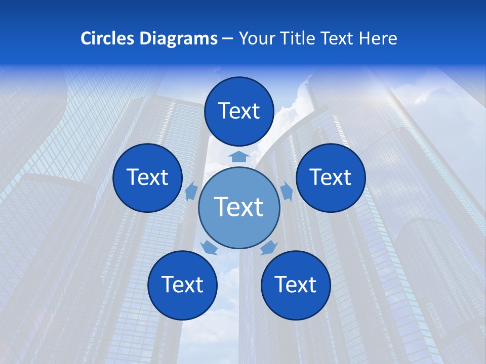 Cloud Bank Exterior PowerPoint Template