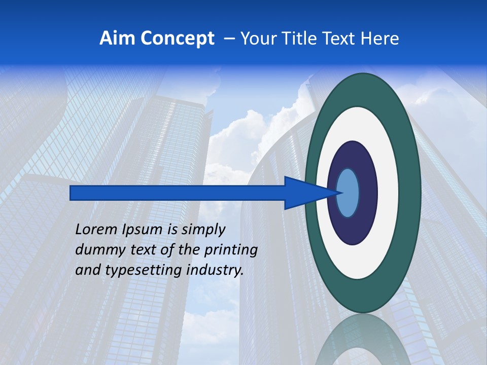 Cloud Bank Exterior PowerPoint Template