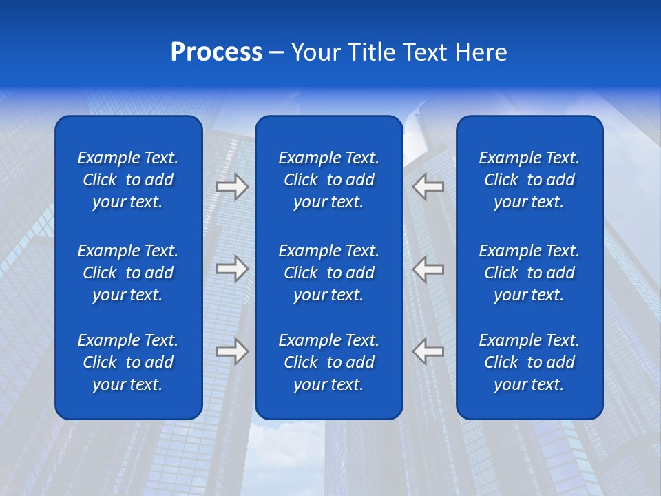 Cloud Bank Exterior PowerPoint Template