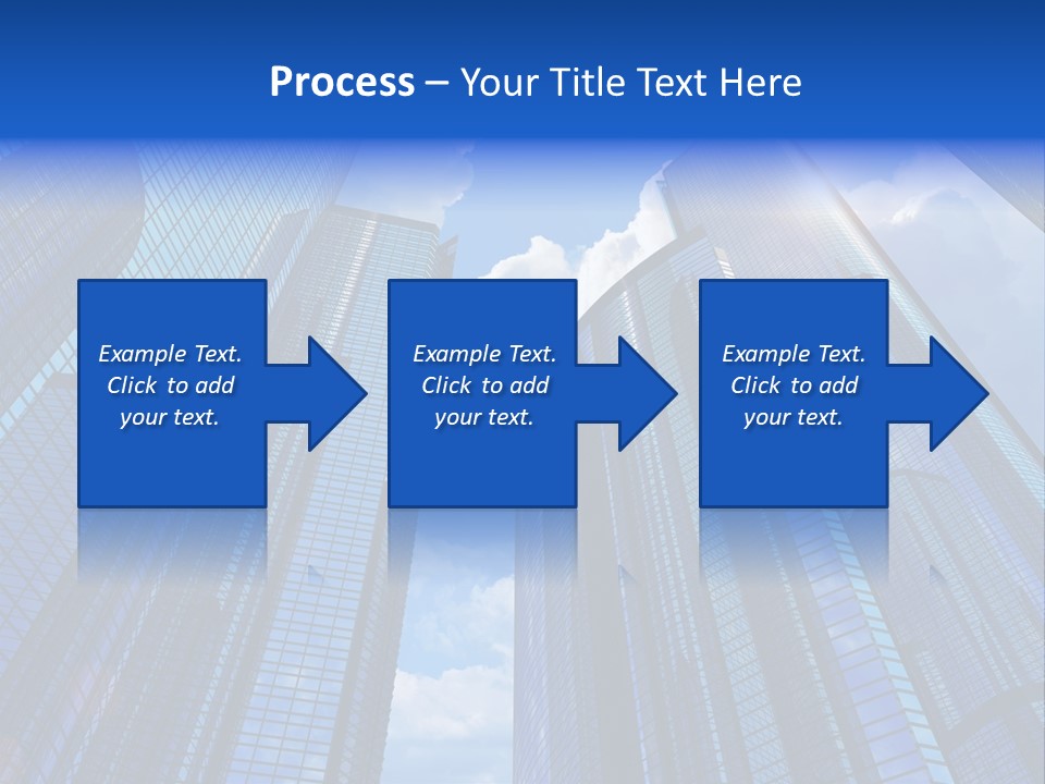Cloud Bank Exterior PowerPoint Template