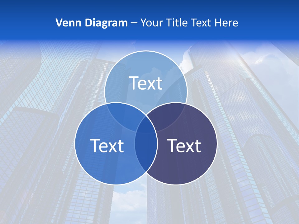 Cloud Bank Exterior PowerPoint Template